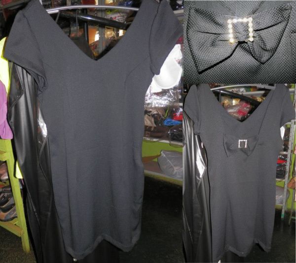 vestido festa (decote com laço nas costas)